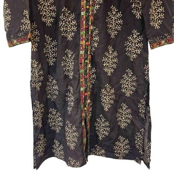 Fabindia Women's Black Cotton Kurta NEW - Picture 8 of 16